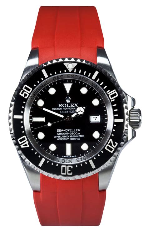 red rubber b strap for rolex|rolex rubber strap for sale.